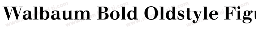 Walbaum Bold Oldstyle Figures字体转换